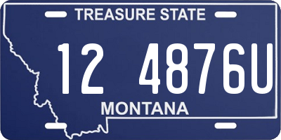 MT license plate 124876U