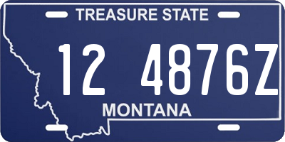 MT license plate 124876Z