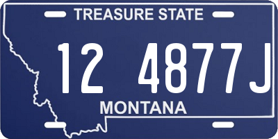 MT license plate 124877J