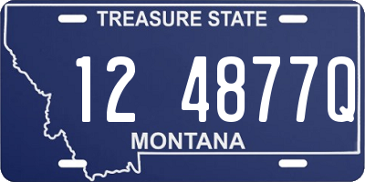 MT license plate 124877Q