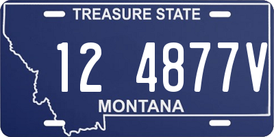 MT license plate 124877V