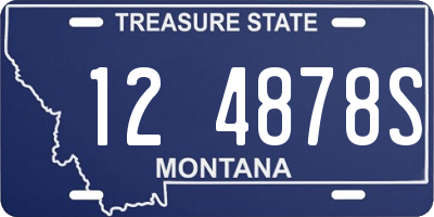 MT license plate 124878S