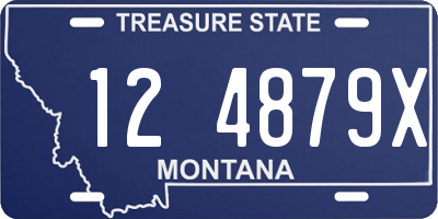 MT license plate 124879X