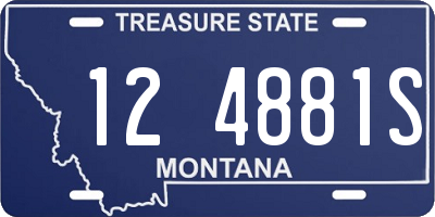 MT license plate 124881S