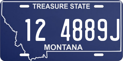 MT license plate 124889J