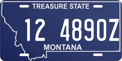 MT license plate 124890Z