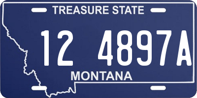 MT license plate 124897A