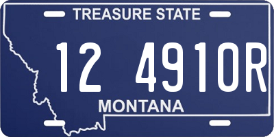 MT license plate 124910R