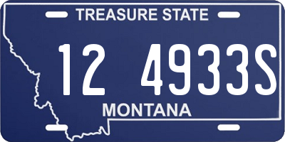 MT license plate 124933S
