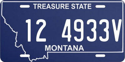 MT license plate 124933V