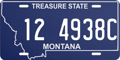 MT license plate 124938C