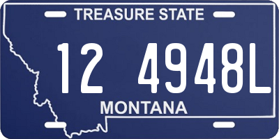 MT license plate 124948L