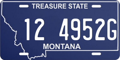 MT license plate 124952G