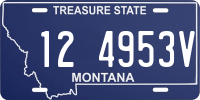 MT license plate 124953V