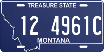 MT license plate 124961C