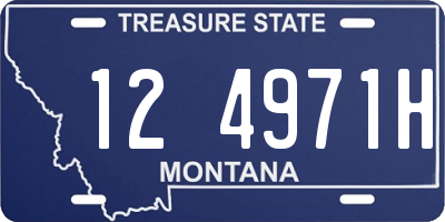 MT license plate 124971H