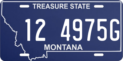 MT license plate 124975G