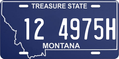 MT license plate 124975H