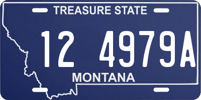 MT license plate 124979A
