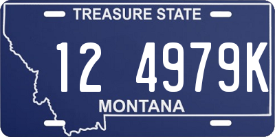 MT license plate 124979K