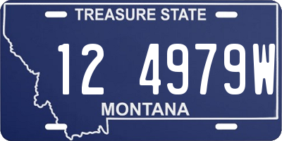 MT license plate 124979W