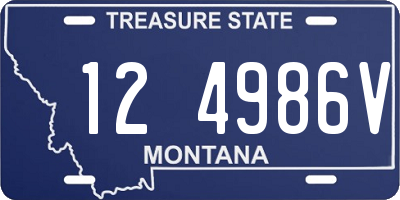 MT license plate 124986V