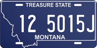 MT license plate 125015J