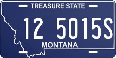 MT license plate 125015S
