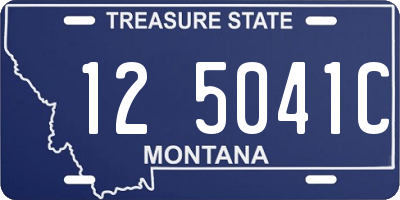 MT license plate 125041C