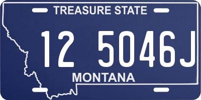 MT license plate 125046J