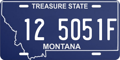 MT license plate 125051F