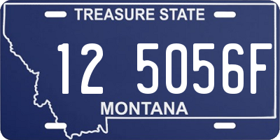 MT license plate 125056F