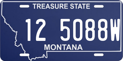 MT license plate 125088W