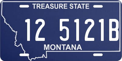 MT license plate 125121B