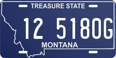 MT license plate 125180G
