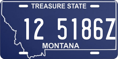 MT license plate 125186Z