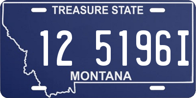 MT license plate 125196I