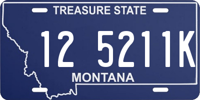 MT license plate 125211K