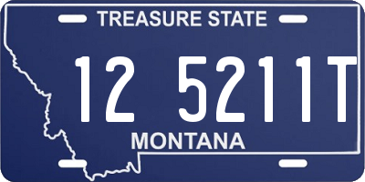 MT license plate 125211T