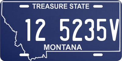 MT license plate 125235V