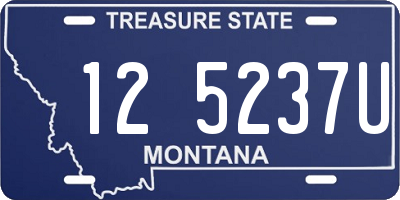 MT license plate 125237U