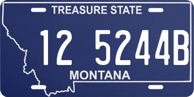 MT license plate 125244B