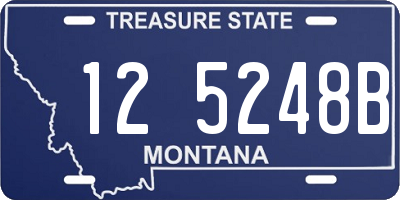 MT license plate 125248B
