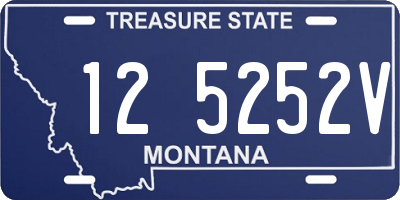 MT license plate 125252V