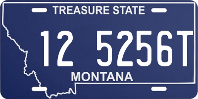 MT license plate 125256T