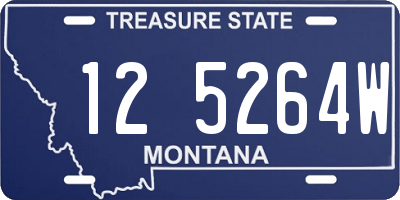 MT license plate 125264W