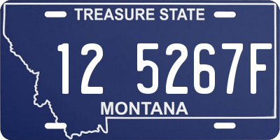 MT license plate 125267F