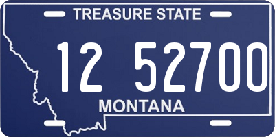 MT license plate 125270O