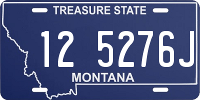 MT license plate 125276J