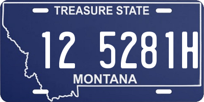 MT license plate 125281H